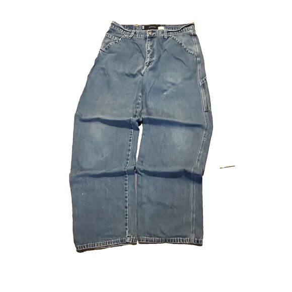 Levis Vintage Silvertab Jeans Mens Carpenter Baggy Wide Leg Skater  35 X 33 - Picture 6 of 8